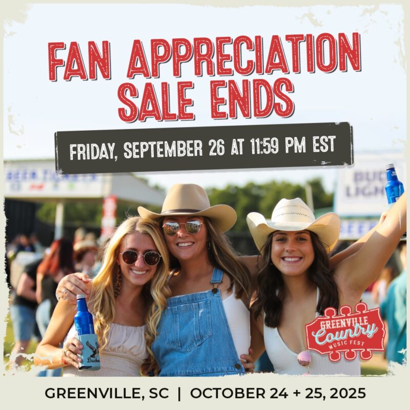 Fan Appreciation Sale Ends Friday, Sept. 26 at 11:59 PM